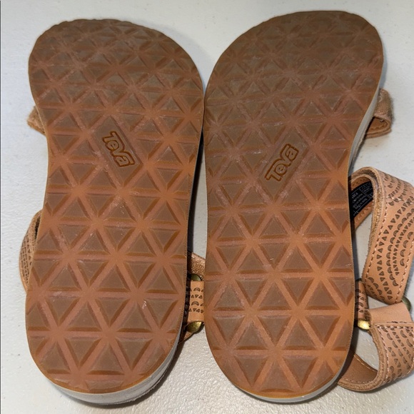 TEVA WOMEN MIDFORM UNIVERSAL GEOMETRIC TAN SANDAL US 8 - Picture 4 of 5